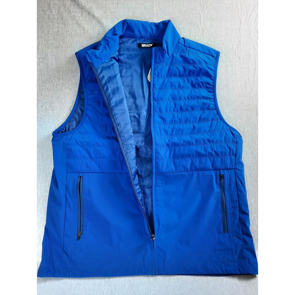 Brandy Men's Large Active Zip-Up Weekender Vest Down Primaloft Stretch Jacket
